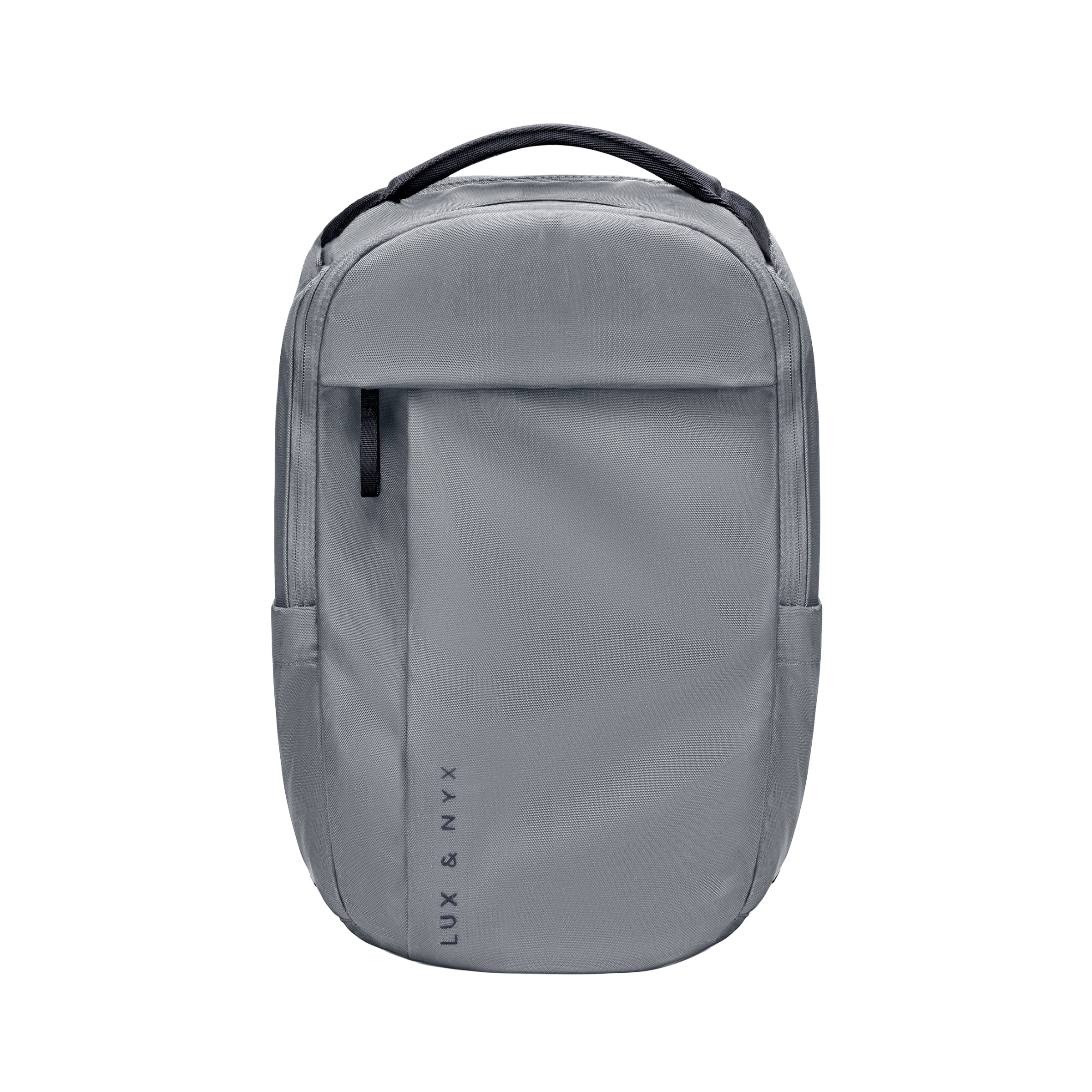 Lux & Nyx Purpose Backpack - 16" Laptop Backpack With Trolley Strap - Gray - Backpack Front View