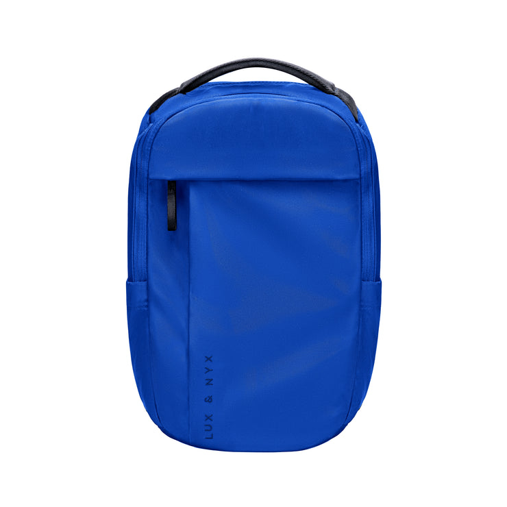Lux & Nyx Purpose Backpack - 16" Laptop Backpack With Trolley Strap - Electric Blue - Backpack Front View