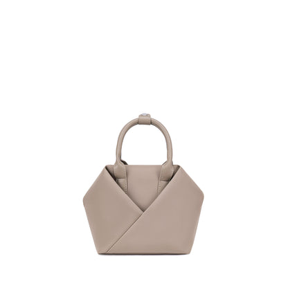 Lux & Nyx Small Origami Crossbody & Handbag Tote Ultra Matte - Champagne - Tote Handbag Mode