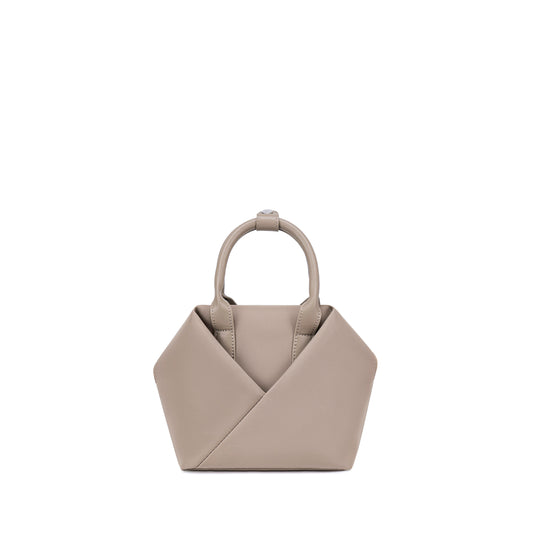 Lux & Nyx Small Origami Crossbody & Handbag Tote Ultra Matte - Champagne - Tote Handbag Mode