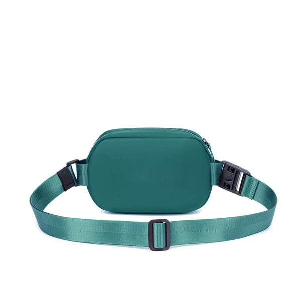 Lux & Nyx Origami Belt Bag and Sling Bag - Teal - Back View