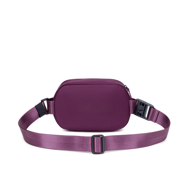 Lux & Nyx Origami Belt Bag and Sling Bag - Wine  - Back View