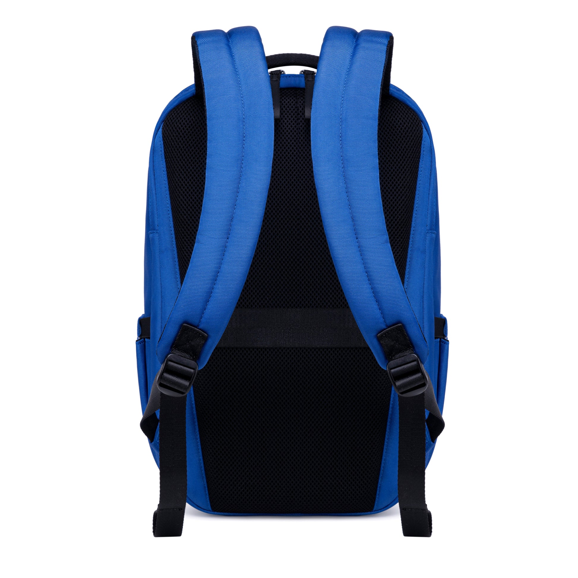Lux & Nyx Purpose Backpack - 16" Laptop Backpack With Trolley Strap - Electric Blue - Backpack Back View