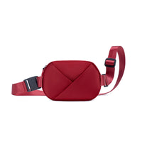 Lux & Nyx Origami Belt Bag and Sling Bag - Crimson Red - Front View