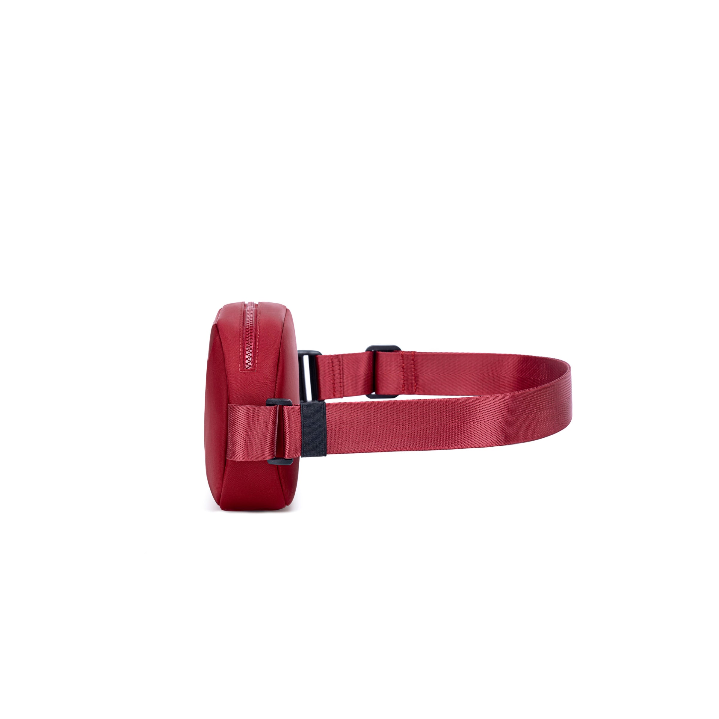 Lux & Nyx Origami Belt Bag and Sling Bag - Crimson Red - Side View