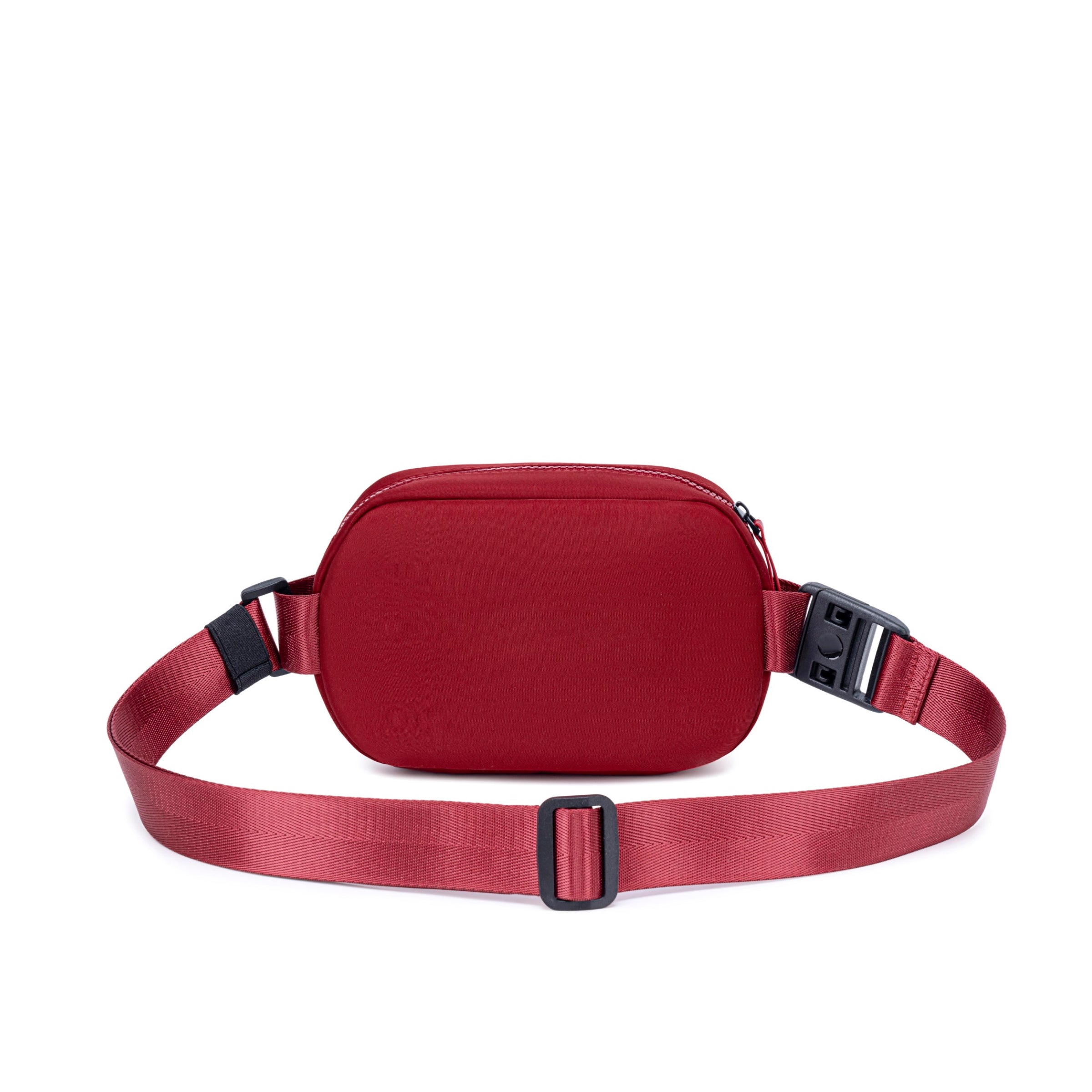 Lux & Nyx Origami Belt Bag and Sling Bag - Crimson Red - Back View
