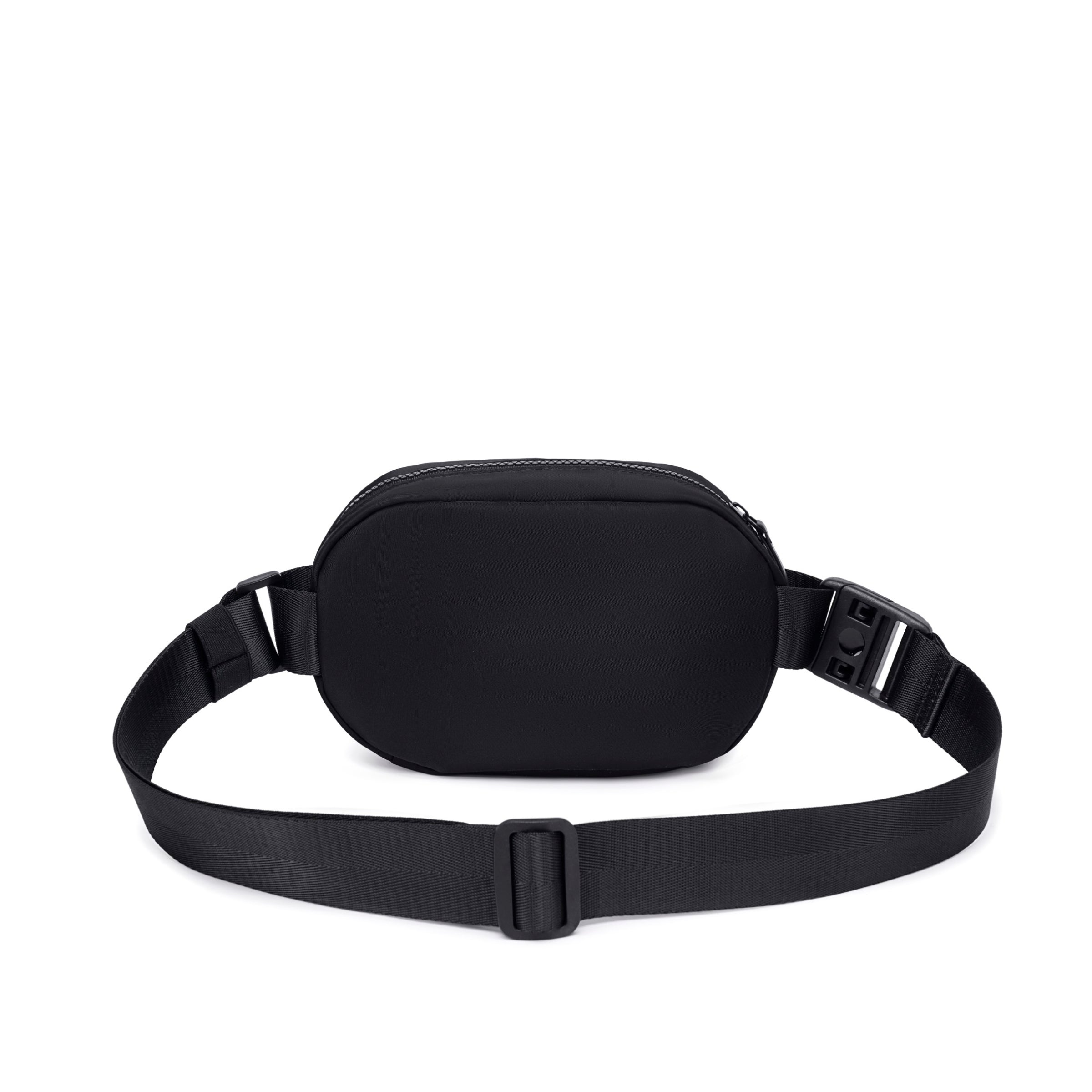 Lux & Nyx Origami Belt Bag and Sling Bag - Black - Back View