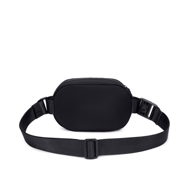 Lux & Nyx Origami Belt Bag and Sling Bag - Black - Back View