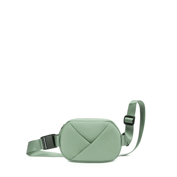 Lux & Nyx Origami Belt Bag and Sling Bag - Sage Green - Front View