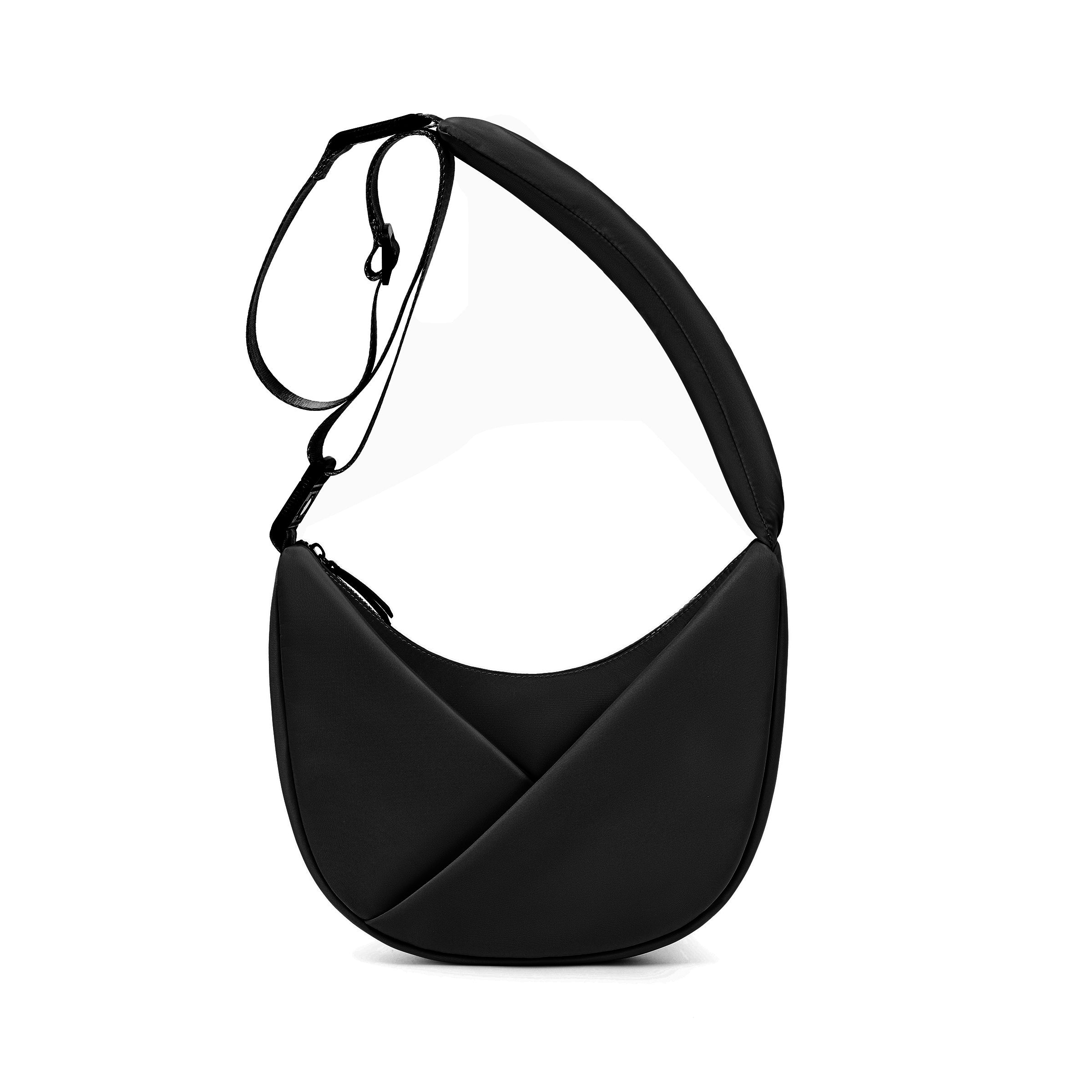 ORIGAMI CONVERTIBLE CRESCENT CROSSBODY HANDBAG