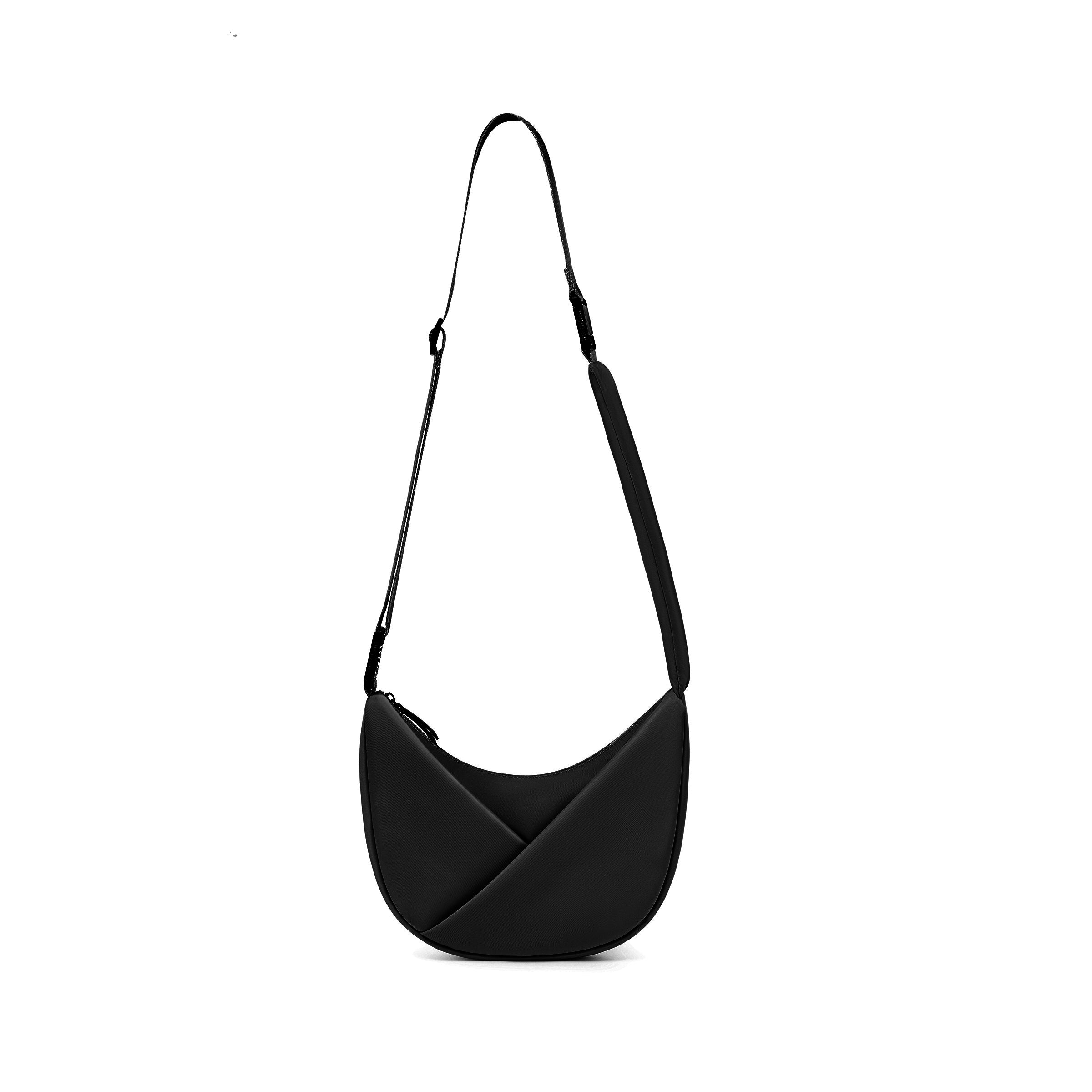 ORIGAMI CONVERTIBLE CRESCENT CROSSBODY HANDBAG
