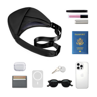 ORIGAMI CONVERTIBLE CRESCENT CROSSBODY HANDBAG