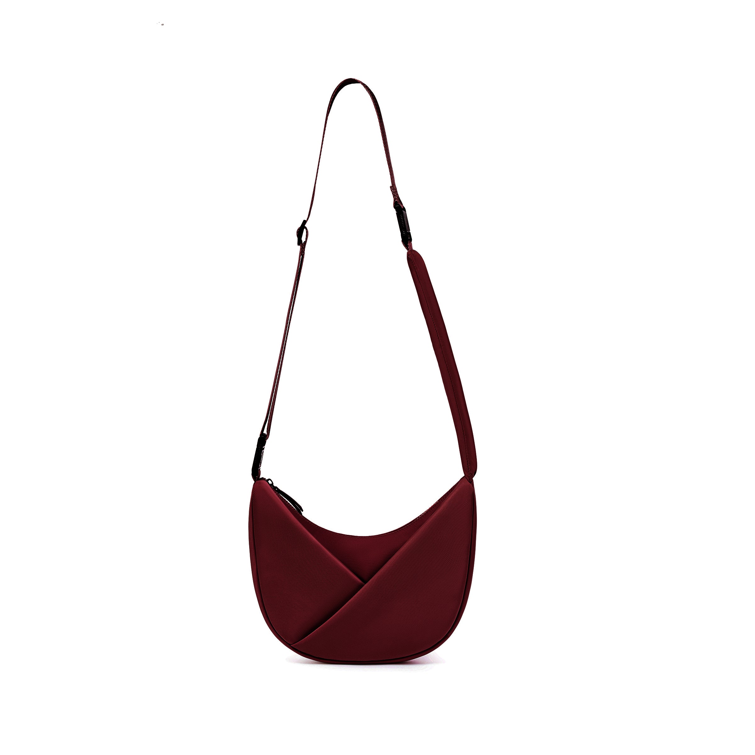 ORIGAMI CONVERTIBLE CRESCENT CROSSBODY HANDBAG
