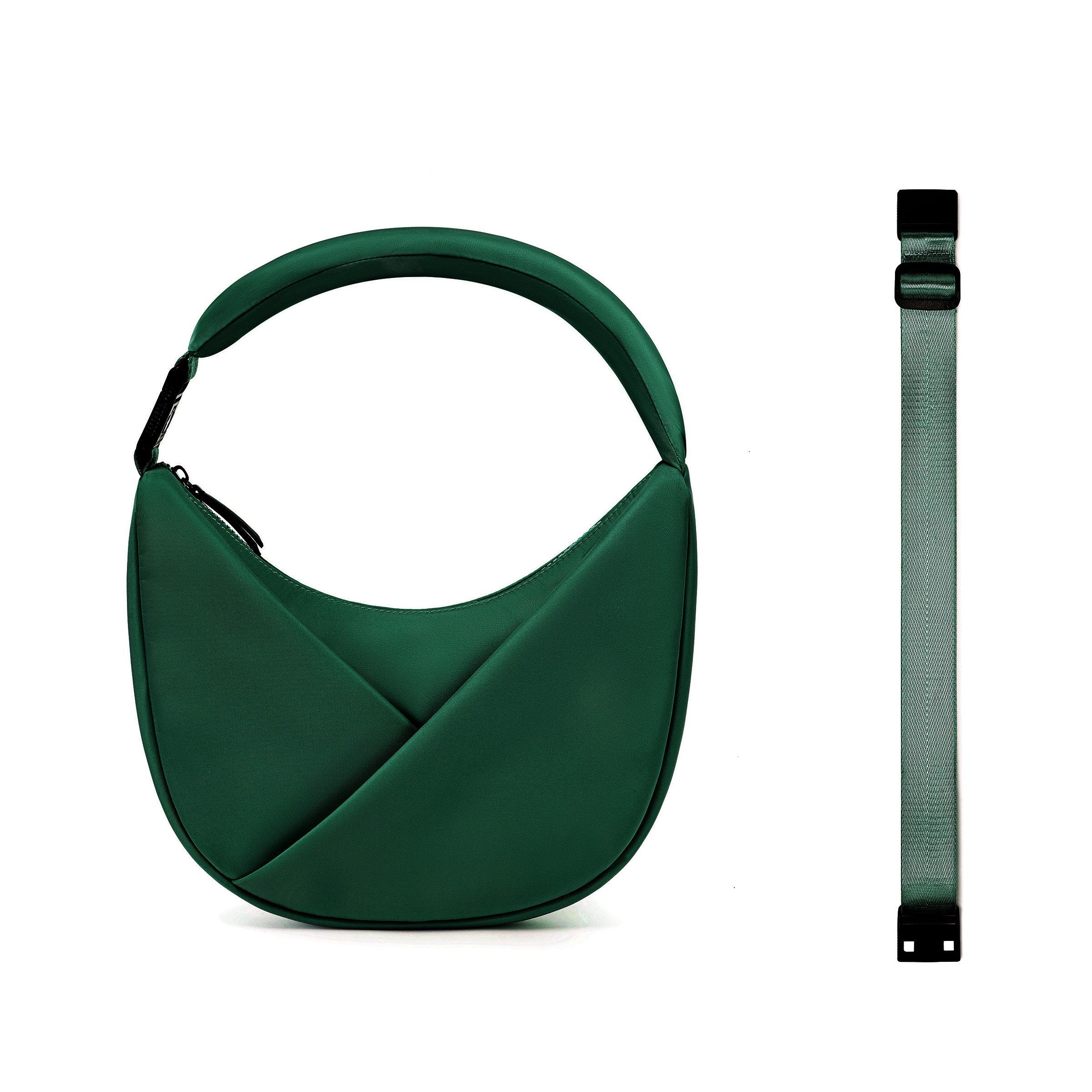 ORIGAMI CONVERTIBLE CRESCENT CROSSBODY HANDBAG