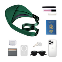 ORIGAMI CONVERTIBLE CRESCENT CROSSBODY HANDBAG