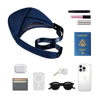 ORIGAMI CONVERTIBLE CRESCENT CROSSBODY HANDBAG