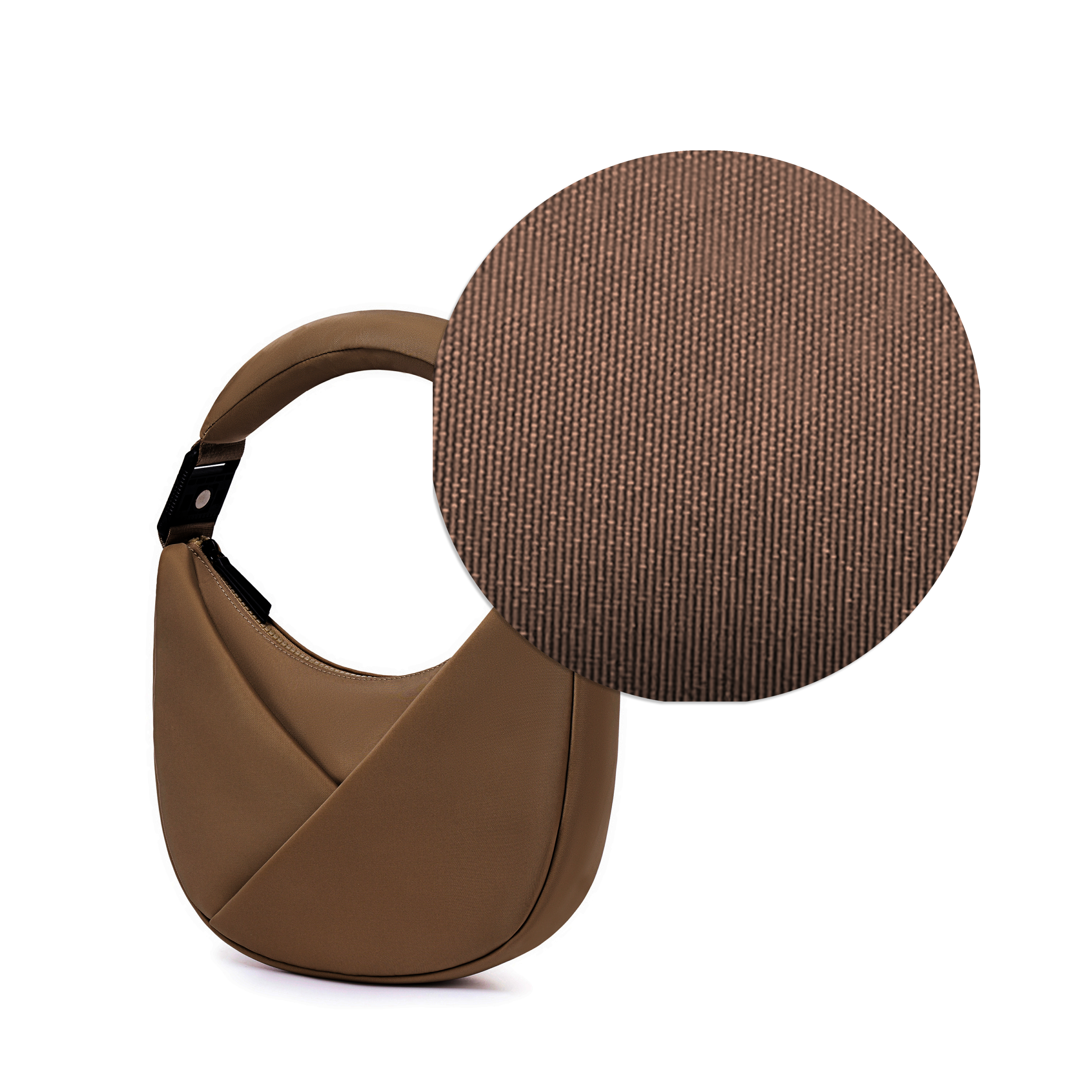 ORIGAMI CONVERTIBLE CRESCENT CROSSBODY HANDBAG