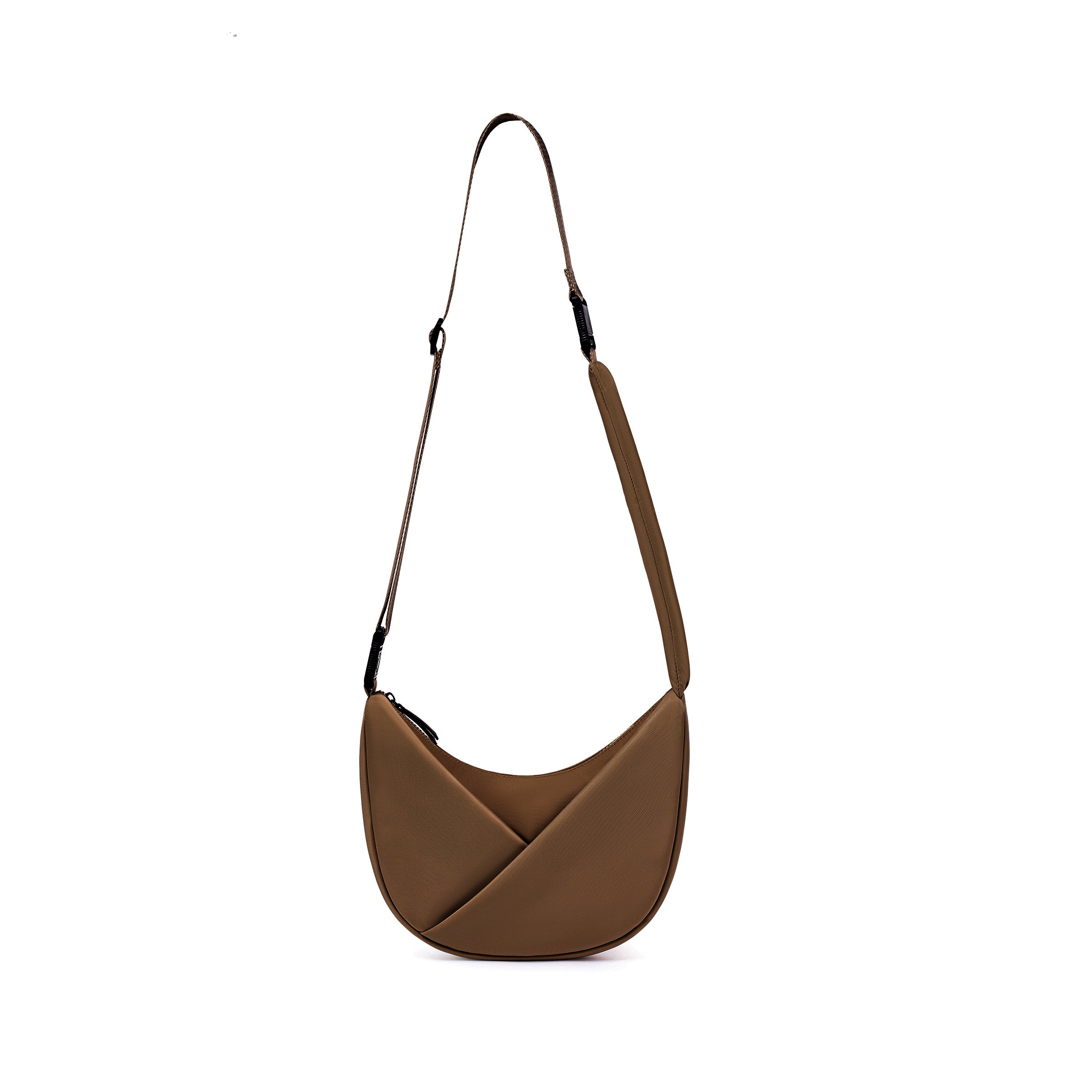 ORIGAMI CONVERTIBLE CRESCENT CROSSBODY HANDBAG