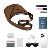 ORIGAMI CONVERTIBLE CRESCENT CROSSBODY HANDBAG