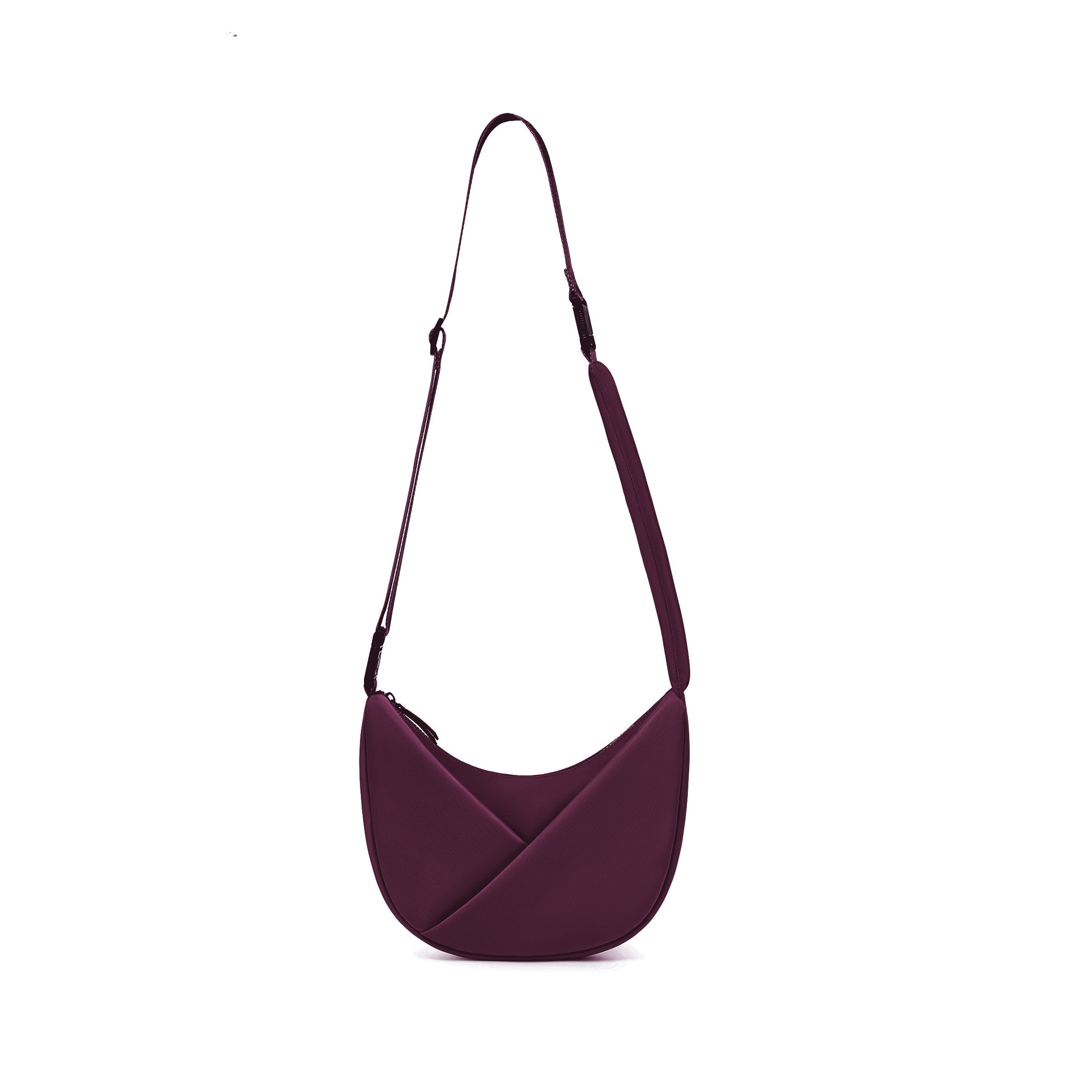ORIGAMI CONVERTIBLE CRESCENT CROSSBODY HANDBAG