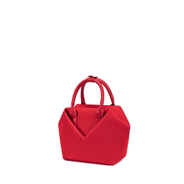 Cardinal Red handbag - corner view
