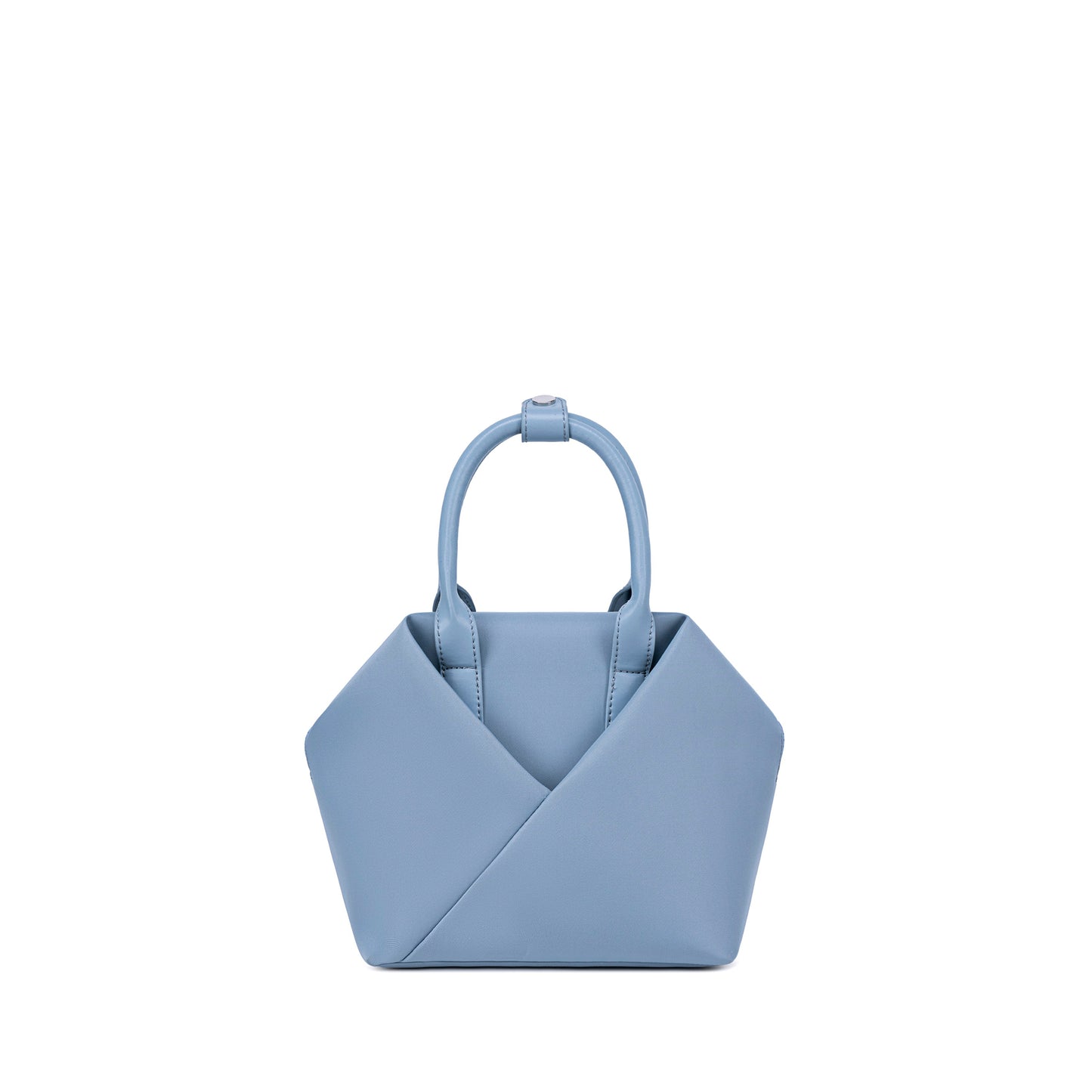 Cashmere Blue handbag with a unique design  - front view
