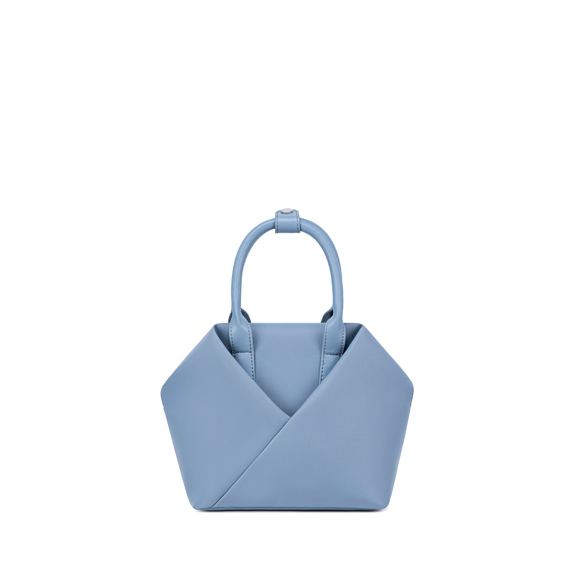 Cashmere Blue handbag with a unique design  - front view
