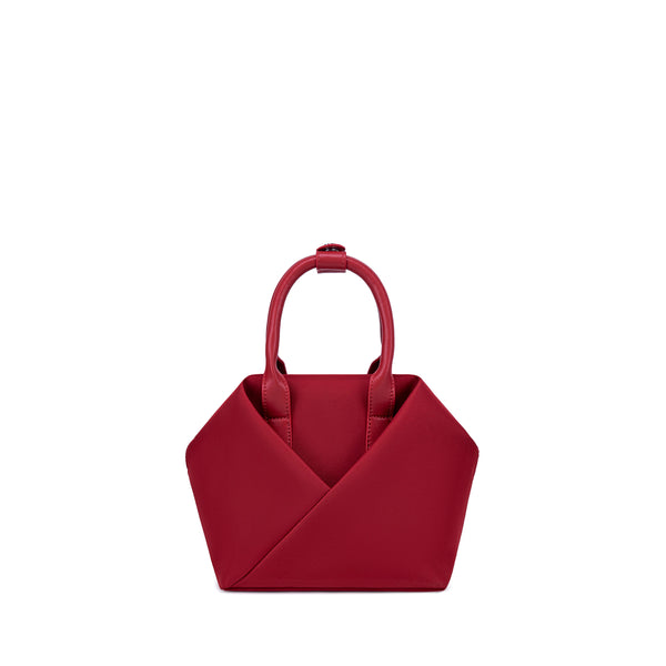 Crimson handbag - Front view
