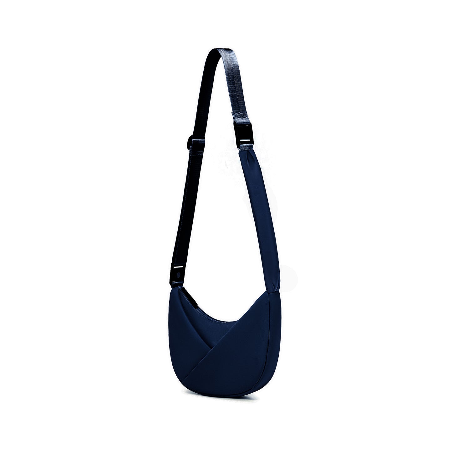 Midnight Blue  shoulder bag with a strap on a white background
