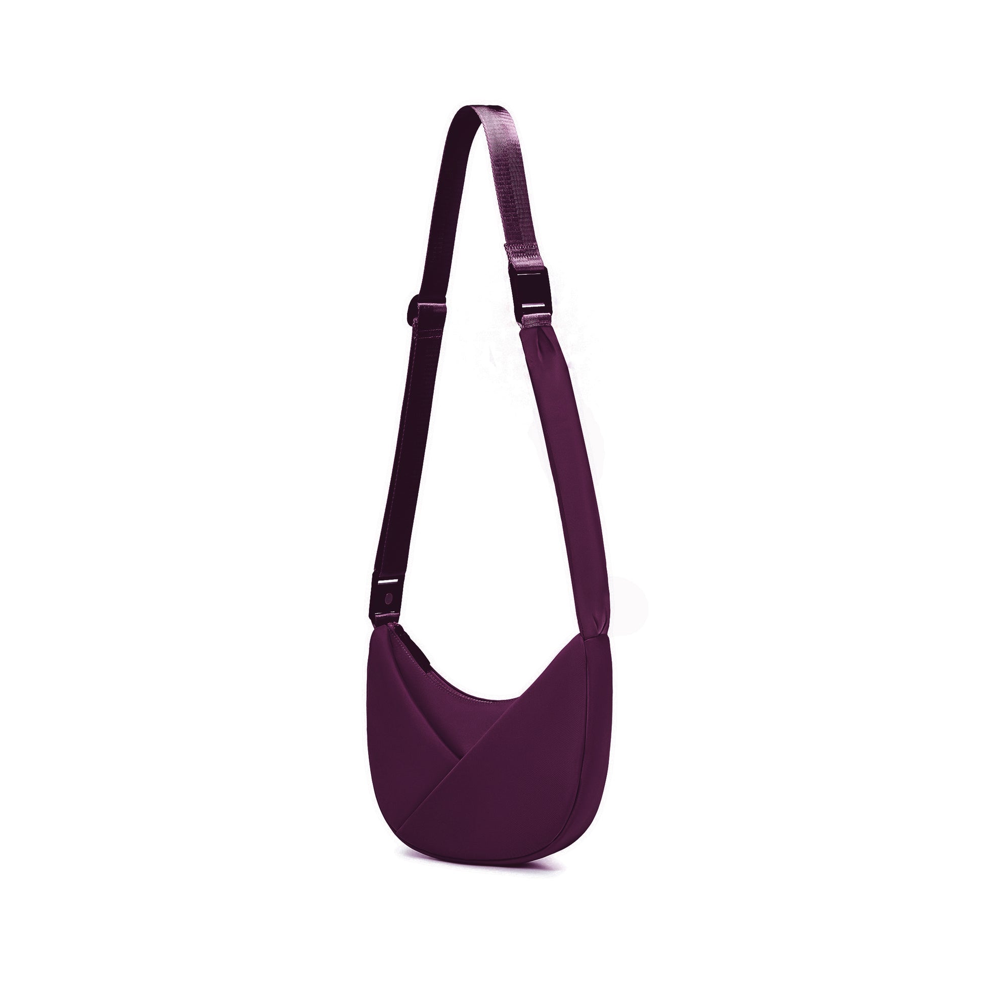 Wine shoulder bag on a white background