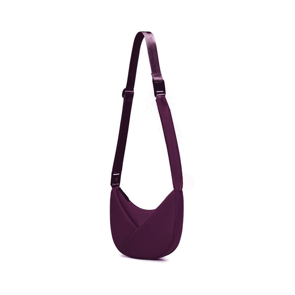 Wine shoulder bag on a white background