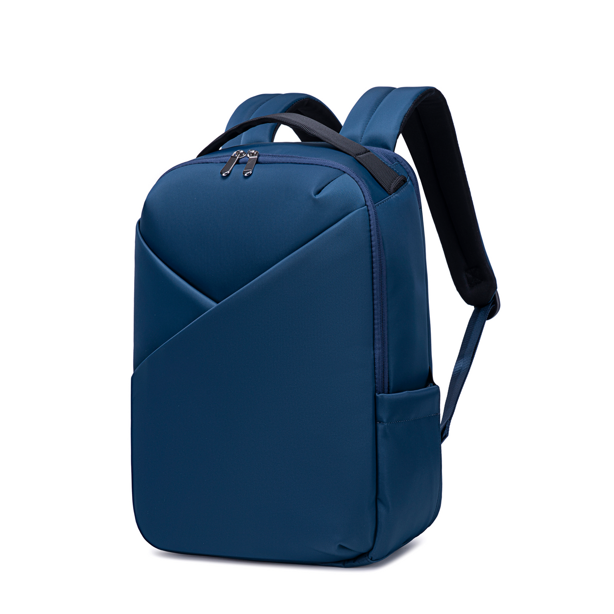 Lux & Nyx Origami Backpack - 16" Laptop Backpack With Trolley Strap - 
Navy - Quarter View