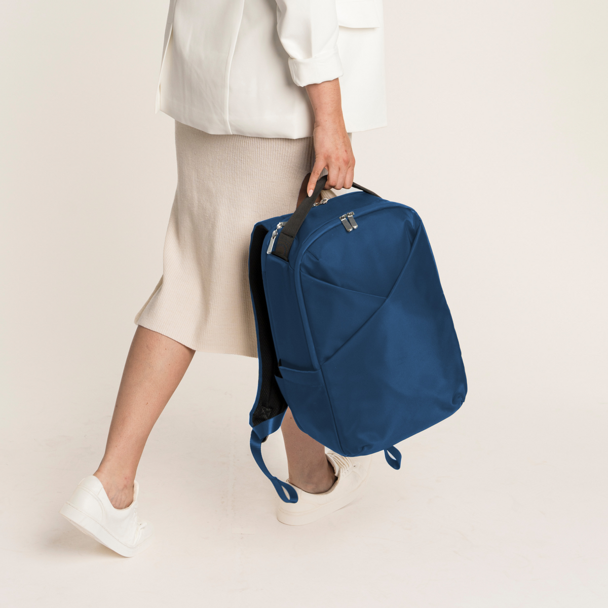 Lux & Nyx Origami Backpack - 16" Laptop Backpack With Trolley Strap - 
Navy