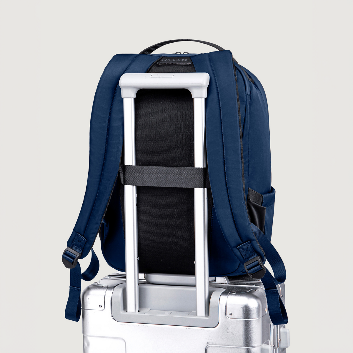 Lux & Nyx Origami Backpack - 16" Laptop Backpack With Trolley Strap - 
Navy