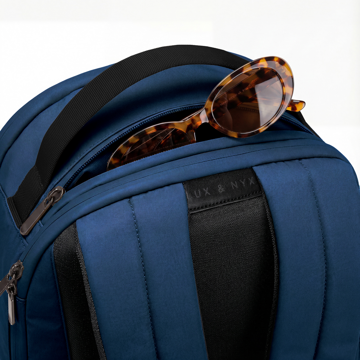 Lux & Nyx Origami Backpack - 16" Laptop Backpack With Trolley Strap - 
Navy