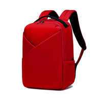 Lux & Nyx Origami Backpack - 16" Laptop Backpack With Trolley Strap - Cardinal Red - Backpack Quarter View