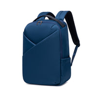 Lux & Nyx Origami Backpack - 16" Laptop Backpack With Trolley Strap - Navy Blue - Backpack Quarter View