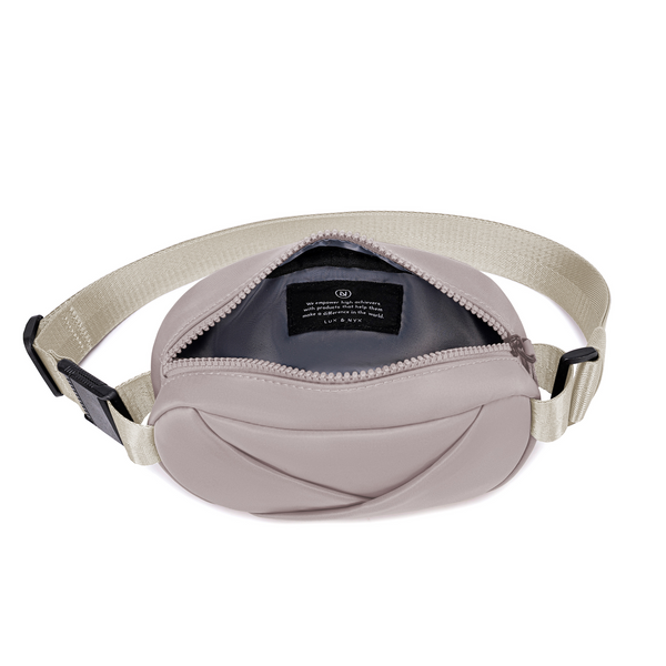 Lux & Nyx Origami Belt Bag and Sling Bag - Blush Champagne  - Top open View
