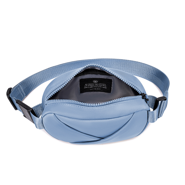 Lux & Nyx Origami Belt Bag and Sling Bag - Cashmere Blue - Top View