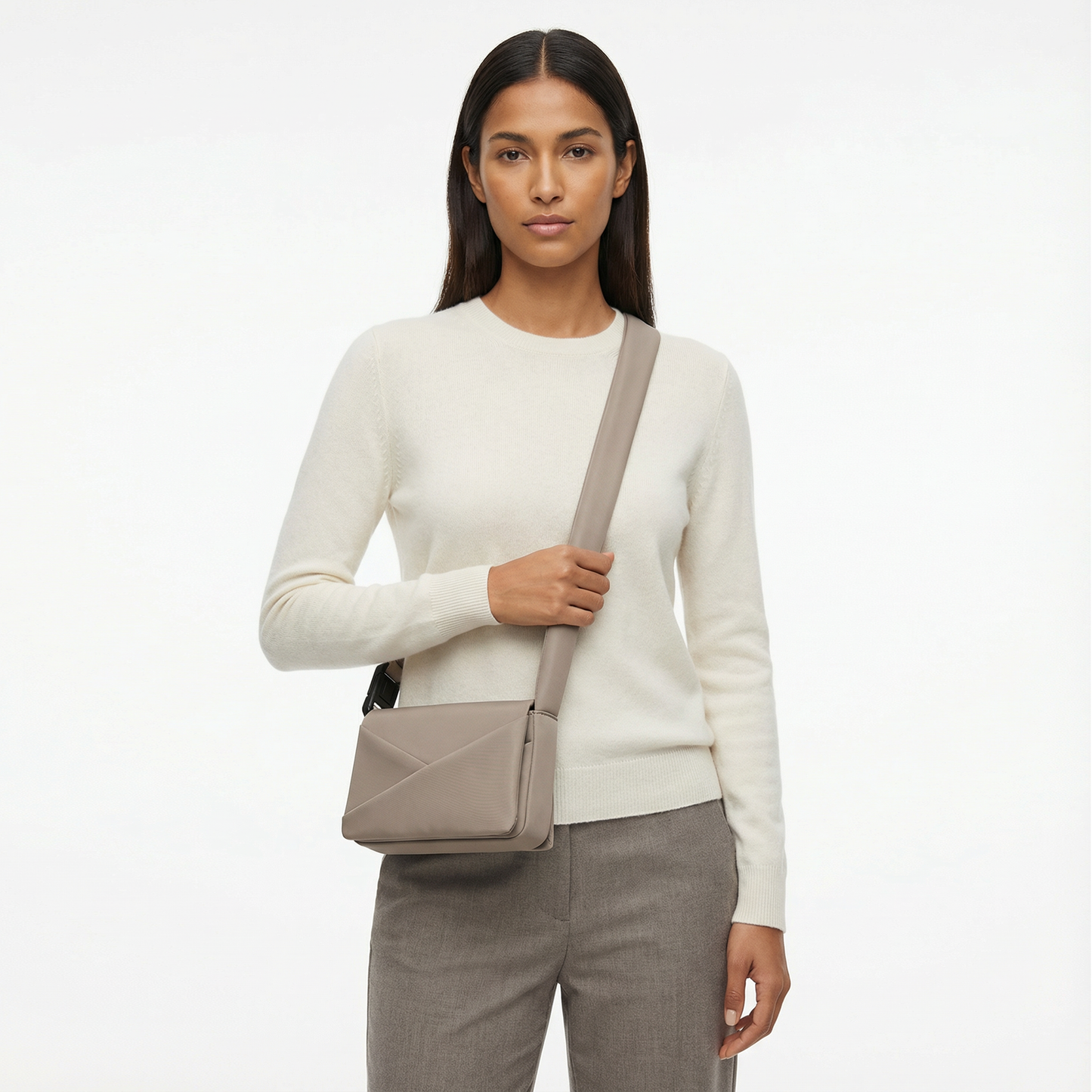 Champagne Taupe crossbody bag