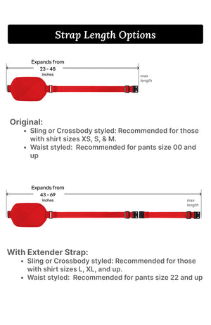 Origami Belt Bag with Extender Strap