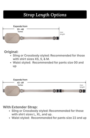 Origami Belt Bag with Extender Strap
