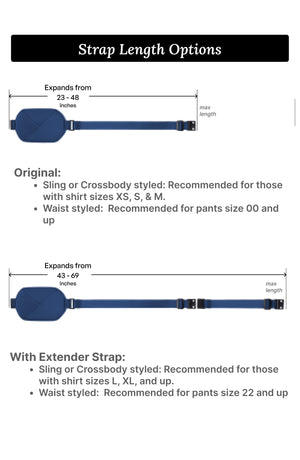 Origami Belt Bag with Extender Strap