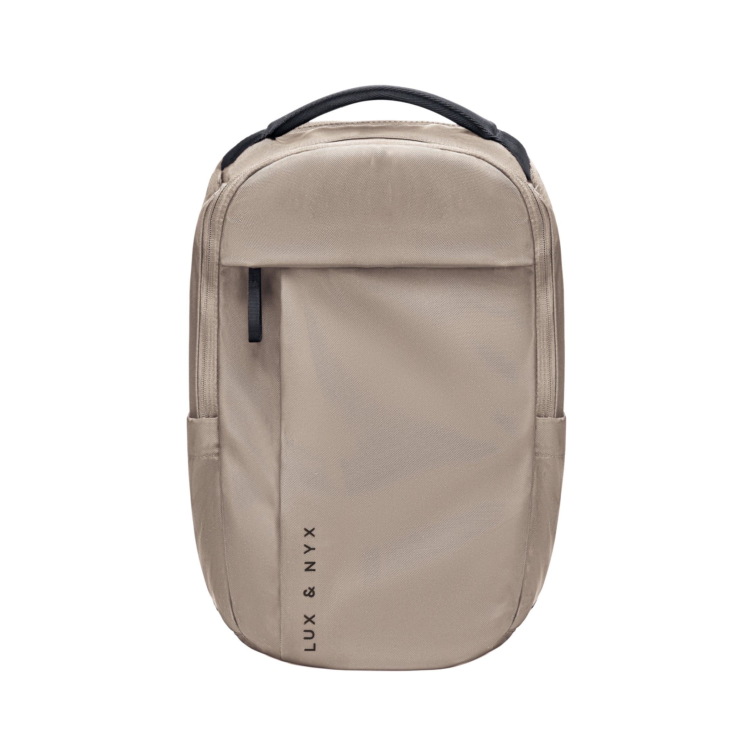 Lux & Nyx Purpose Backpack - 16" Laptop Backpack With Trolley Strap - Light Beige - Backpack Front View