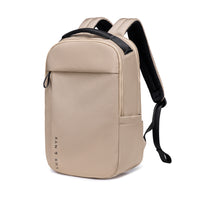 Lux & Nyx Purpose Backpack - 16" Laptop Backpack With Trolley Strap - Light Beige - Backpack Quarter View