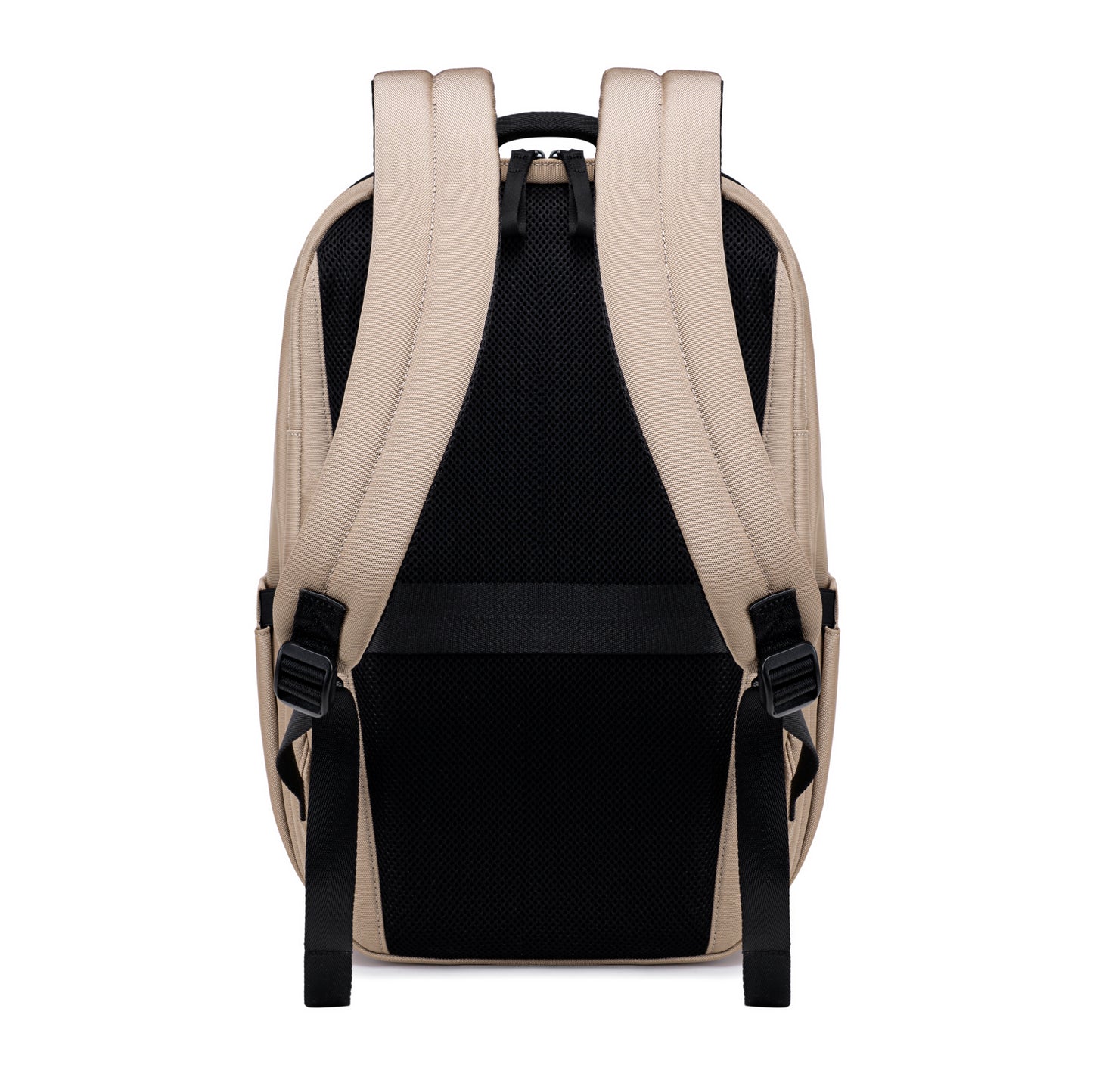 Lux & Nyx Purpose Backpack - 16" Laptop Backpack With Trolley Strap - Light Beige - Backpack Back View