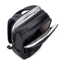 Lux & Nyx Purpose Backpack - 16" Laptop Backpack With Trolley Strap - Black - Backpack Top View of Internal Compartments