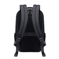 Lux & Nyx Purpose Backpack - 16" Laptop Backpack With Trolley Strap - Black - Backpack Back View