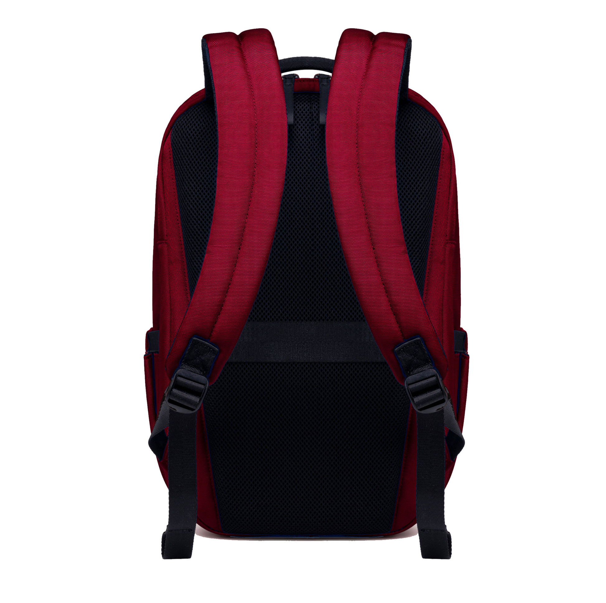 Lux & Nyx Purpose Backpack - 16" Laptop Backpack With Trolley Strap - Crimson Red - Backpack Back View