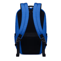 Lux & Nyx Purpose Backpack - 16" Laptop Backpack With Trolley Strap - Electric Blue - Backpack Back View